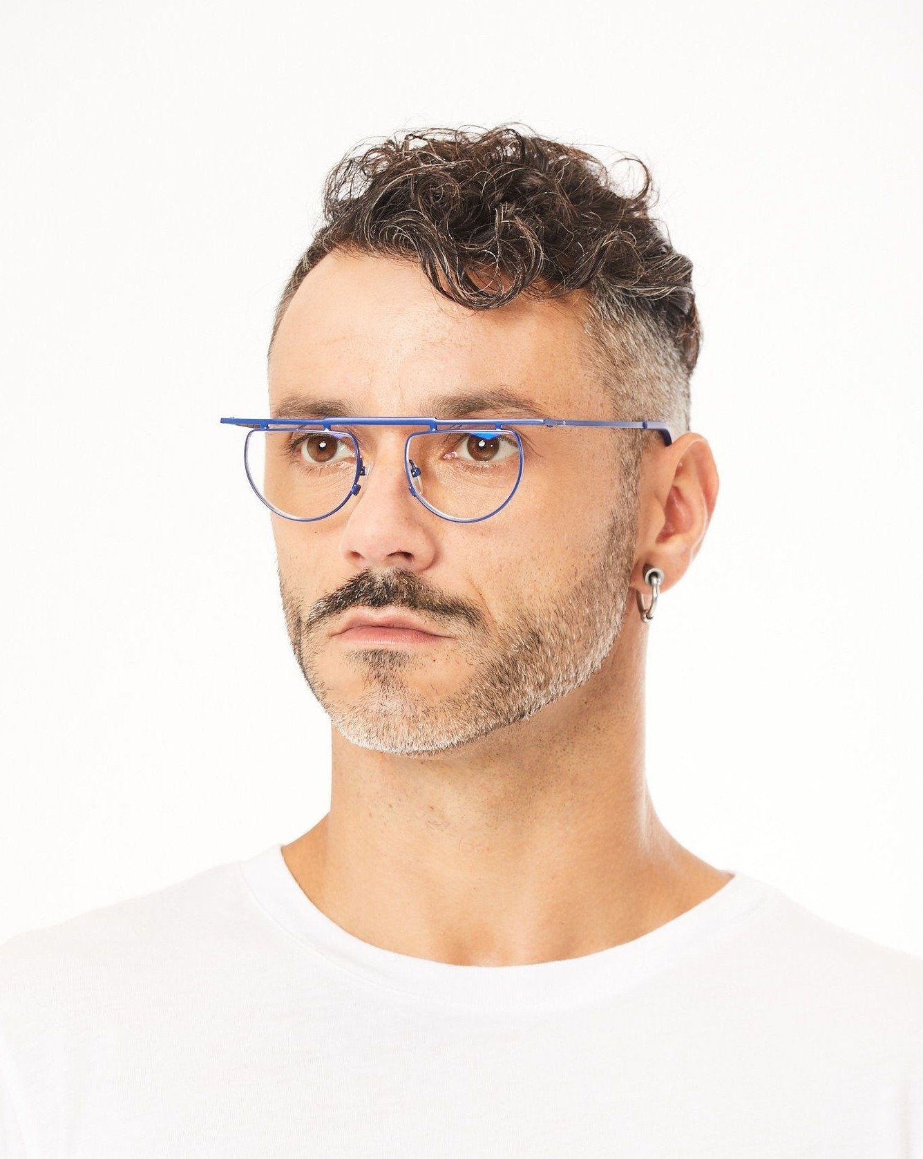 Aptica Mondrian Sybota Ready Reading Glasses Unisex Blue Light Filter Male Model